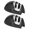 thumbnail image 1 of zhangqiuzhi 2Pcs 2-Slot Multifunctional V shaped Bottom Household Kitchen Knife Sharpener Sharpening Tool, 1 of 15