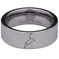 thumbnail image 2 of Leo Constellation Tungsten Carbide Ring, 2 of 9