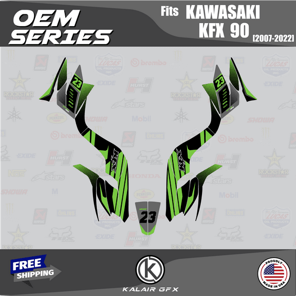 Kalair GFX Graphics Kit for Kawasaki KFX90 (2007-2022) Oem Series