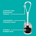 thumbnail image 3 of Intexca Toilet Plunger with Caddy – Durable Rubber Head for Bathroom Cleaning, 3 of 4