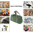 thumbnail image 6 of Kwuty 14 Inch Wide Mouth Tool Bag, Heavy Duty Canvas Tool Storage Bag for Men, Large Capacity Tool Tote Bag for Electricians, Power Tool Organizer Pouch, 6 of 8