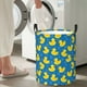 thumbnail image 5 of Fotbe Rubber Duck Cesto de Ropa con Asas, Cesto Impermeable de Gran Capacidad, Bolsa de Lavado para Dormitorio, Cesto de Ropa con Ruedas y Asas-Medium, 5 of 6