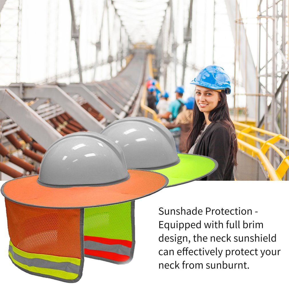 Details about   Reflective Neck Shield Safety Hard Hat Cap Sun Shade Protective 