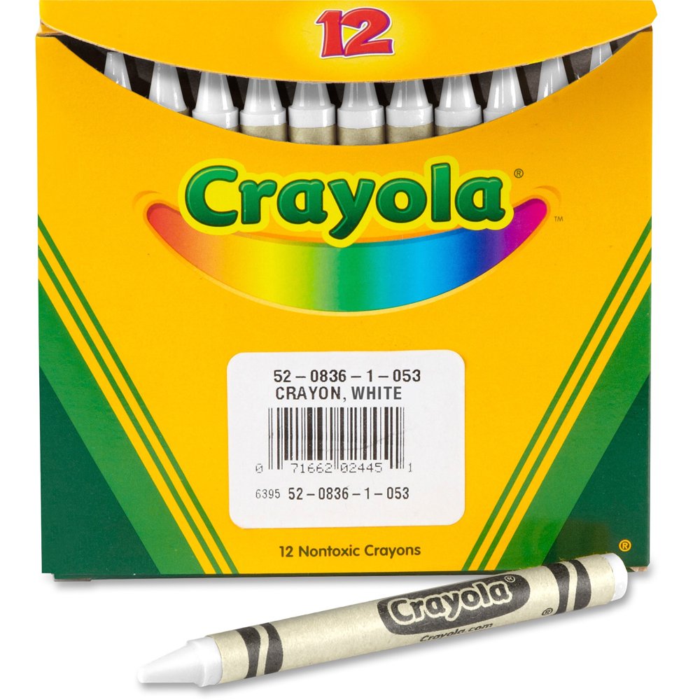 Crayola, CYO520836053, Bulk Crayons, 12 / Box, White