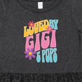 thumbnail image 4 of Inktastic Gigi and Pops Love Me Granddaughter Girls Toddler Dress, 4 of 5
