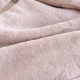 thumbnail image 3 of Women's Full Zip Flannel Jacket Fuzzy Fleece Pajama Tops Long Sleeve Warm Winter Sleepwear Coat with Pockets New Fleece Sleep Shirts for Women Soft Pinky L, 3 of 9