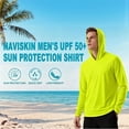 thumbnail image 5 of 2-Pack Men's UPF 50+ Sun Protection Hoodie Long Sleeve Moisture Wicking Quick Dry Lightweight for Outdoor Sports, 5 of 6