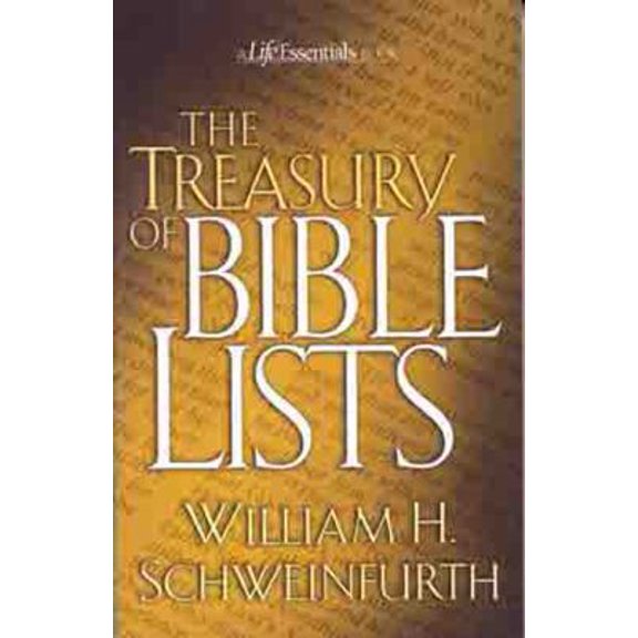 Pre-Owned Treasury of Bible Lists (Life Essentials Book) (Paperback) 0802452213 9780802452214