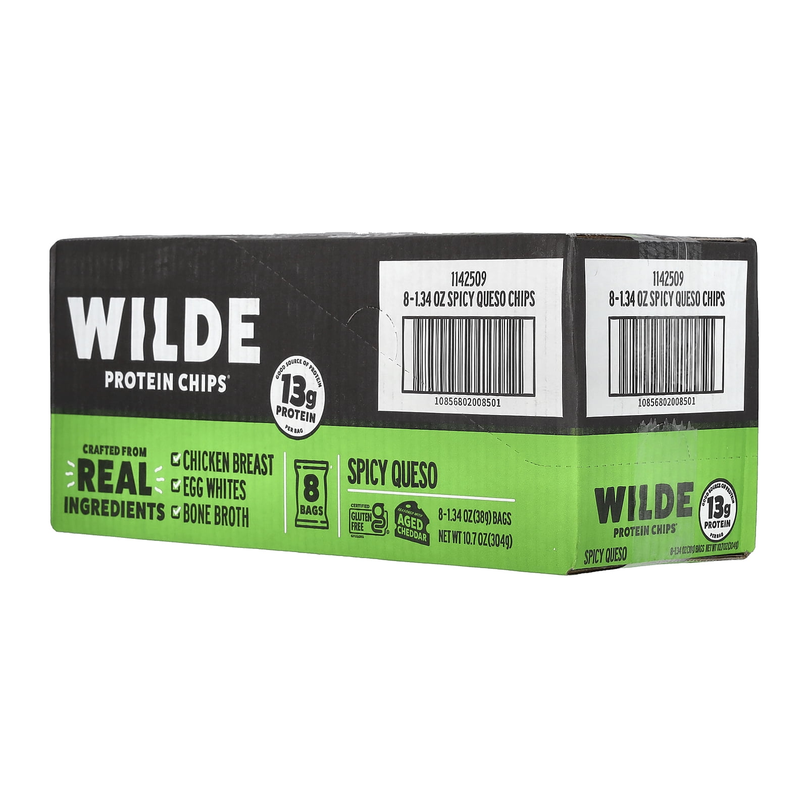 WILDE Protein Chips Spicy Queso 1.34oz (8-1.34oz)