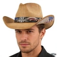 thumbnail image 4 of EGNMCR Home Decor, Room Decor, Wall Decor Cowboy Hat For Men Wide Sun Hat Western Style Outdoor Protection Cap Ranch Hat Summer Beach Sun Hat hat products, 4 of 6