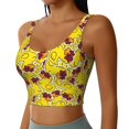 thumbnail image 2 of Fotbe Duck with Star Sunglasses Sujetador Deportivo Largo sin Aros para Mujer con Almohadillas y Soporte Medio, Transpirable y Absorbente, Camiseta Tipo Chaleco o Tank Top-XX-Large, 2 of 8