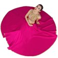 thumbnail image 2 of Chadrakala Women's Art Dupion Silk&nbsp; Indian Flaire Long Maxi Skirt Full Flare Double Ghera Skirt Lehenga ,Free Size, Magenta (S110MAG), 2 of 2