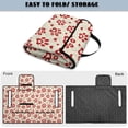 thumbnail image 5 of COEQINE Golf Cart Seat Covers Blanket, Travel Sports Cart Seat Cushion Covers for 2 Person Seats Club Car, Universal Golf Accessories for Summer or Winter, Red Beige Paw Heart, 5 of 8