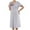 White, variant on Nursing Dress Maternity Button Front Nightgown Sleepwear for Breastfeeding Bulit-in-Bra Comfy Loungewear for Pregnancy