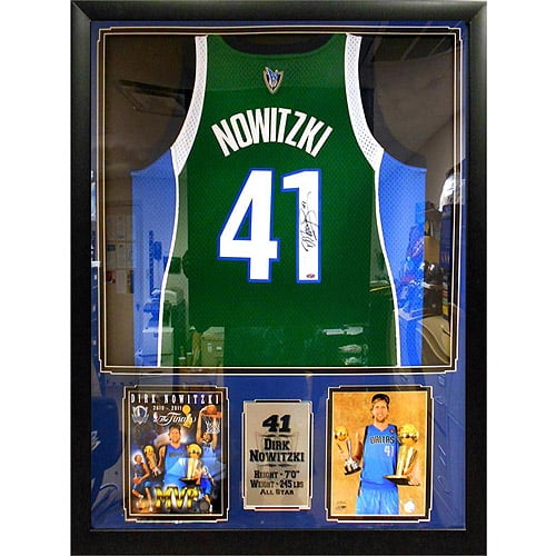 nba 36x44 autographed jersey frame dirk nowitzki dallas mavericks dirk nowitzki christmas jersey