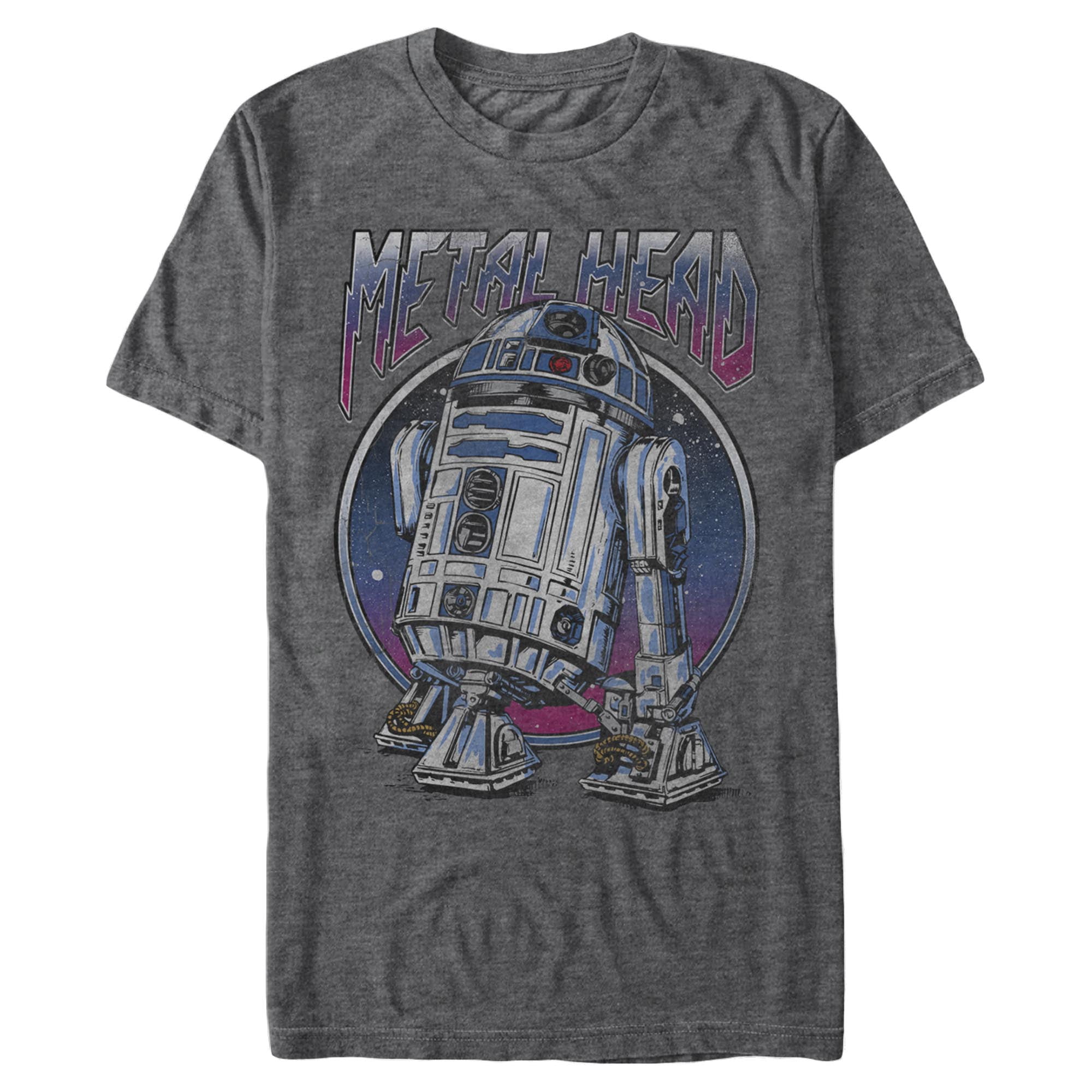 Men's Star Wars: A New Hope R2D2 Metal Head Graphic T-Shirt