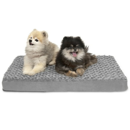 UPC: 0815181023140 | FurHaven Pet Products Ultra Plush Deluxe Cooling Gel Memory Foam Pet Bed for Dogs & Cats – Gray  Medium