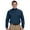 Navy, variant on Devon & Jones Classic Devon & Jones Sueded Cotton Jersey Mock Turtleneck - Large - Grey Heather