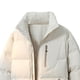 thumbnail image 4 of Ceisia Men's casual solid color warm stand collar zipper coat Gift pocket long sleeve outerwear, 4 of 4