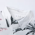thumbnail image 5 of LALAMELON Men's Hawaiian Shirt Button Down Tropical Holiday Beach Shirts Casual Short Sleeve Tops, 5 of 6
