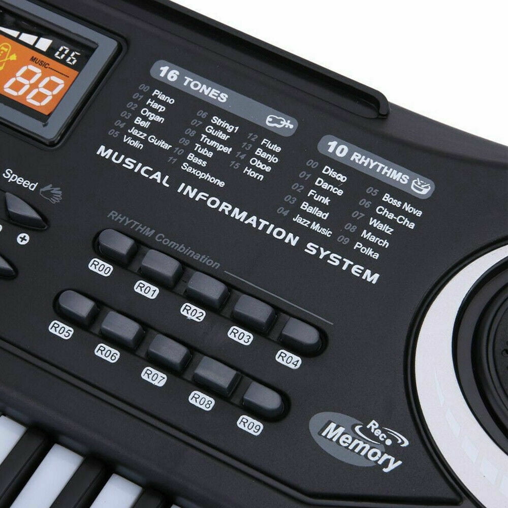 61 Key Digital Music Electronic Keyboard Key Board Electric Piano Children Gift US Plug Electronic Organ
