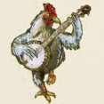 thumbnail image 3 of CafePress - Banjo Chicken T Shirt - Men's Classic Graphic T-Shirt, 3 of 4