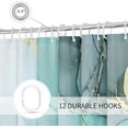 thumbnail image 3 of Abstract Marble Shower Curtain Set, Turquoise Marble Fabric Shower Curtain, Modern Ink Art Decor Waterproof Shower Curtain for Bathroom Decor, 72x72, 3 of 6