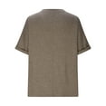 thumbnail image 6 of T-Shirts For Women Sevevn Women's Solid Oversized Summer V-Neck Basic Casual Loose T-Shirt, 6 of 7
