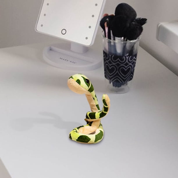 Xihbxyly Serpiente de Peluche de Imitación, Pelo Largo con Estampado Floral, Cuerpo Suave y Deformable, Divertido Juguete Antiestrés, Divertido y Parodia, Regalo de Año Nuevo, Decoración Única, Tamañ