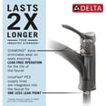 thumbnail image 3 of Delta Daneri Brushed Gold Kitchen Faucet with Pull-Out Sprayer, Modern Single Hole Kitchen Sink, Single Handle, Champagne Bronze, 3 of 7