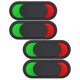 thumbnail image 1 of 4Pcs Privacy Signs for Office Use Made of PMMA Black Door Indicator Sign, 1 of 4