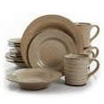 thumbnail image 2 of Gibson Elite Mariani 16 Piece Stoneware Dinnerware Set in Brown, 2 of 2