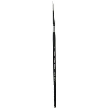 Silver Brush 3000S-6 Black Velvet Short Handle Blend Squirrel And Risslon  Brush, Round, Size 6