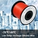 thumbnail image 5 of Shonsin Carrete de alambre de silicona calibre 10, 50 pies, rojo, extremadamente flexible, cable automotriz de 10 AWG, 1050 * 0,08 mm, cobre trenzado estañado (5,3 mm2), alta temperatura, 392?/200? Cl, 5 of 5