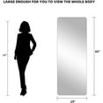 thumbnail image 6 of LAIYA Full Length Mirror, 65 '' x 24 '' Wall Mounted Mirror Frameless Full Body Mirror Long Mirror For Bedroom Living Room, 6 of 6
