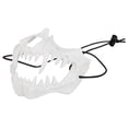 thumbnail image 3 of Media Máscara Esqueleto Colmillos Resistentes Al Desgaste Calavera para Juego Cosplay () Blanco, 3 of 7