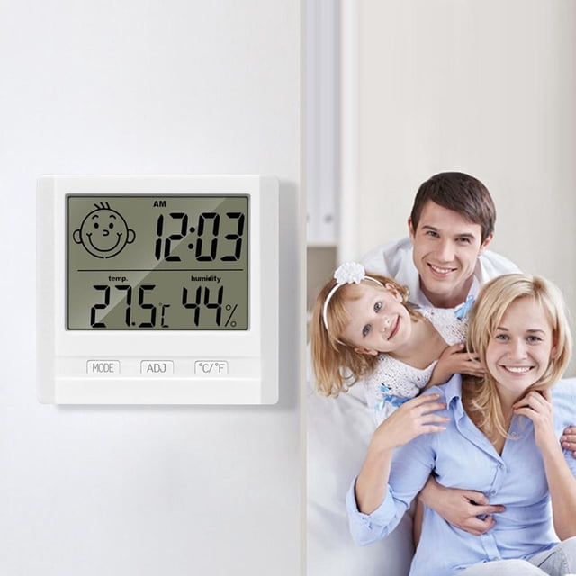 Higrómetro digital Termómetro interior Temperatura Humedad Monitor para el hogar Wdftyju Libre de BPA