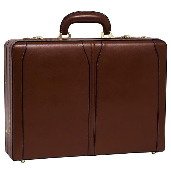 TURNER Brown Leather Expandable Attache Case - Walmart.com