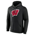 thumbnail image 2 of Men's Black Wisconsin Badgers Logo Pullover Hoodie, 2 of 3