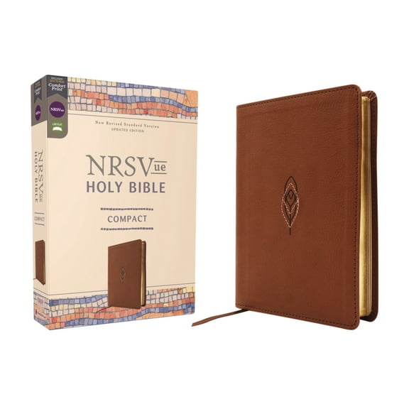 Nrsvue, Holy Bible, Compact, Leathersoft, Brown, Comfort Print, (Hardcover)