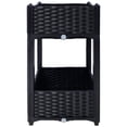 thumbnail image 2 of Planter Raised Beds - Elevated Planter Garden Box with Drainage Plug Raised Garden Beds for Vegetable/Flower/Herb Outdoor Standing Planter Beds Gardening Kit (Black & 15.7"x15.7"x27.7"), 2 of 9