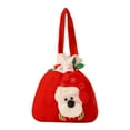 thumbnail image 2 of Festive Reusable Christmas Gift Bag ,Brushed Cloth Candy & Apple Pouch, Premium Holiday Decoration, 2 of 3