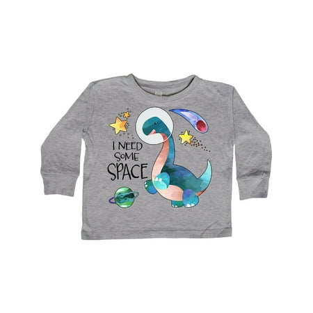 

Inktastic I Need Some Space Dinosaur Astronaut with Stars and Planet Gift Toddler Boy or Toddler Girl Long Sleeve T-Shirt
