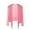 Pink, variant on Xdegoge Swimsuit Cover Ups for Women Open Front Cropped Cardigan Sheer Chiffon Long Sleeve Bolero Shrug Lightweight Beachwear Tops