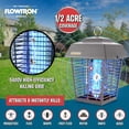 thumbnail image 5 of Flowtron Electric Bug Zapper, 1/2 Acre Outdoor Insect Killer, 15W UV, 5600V Shock Grid (Grey), 5 of 5