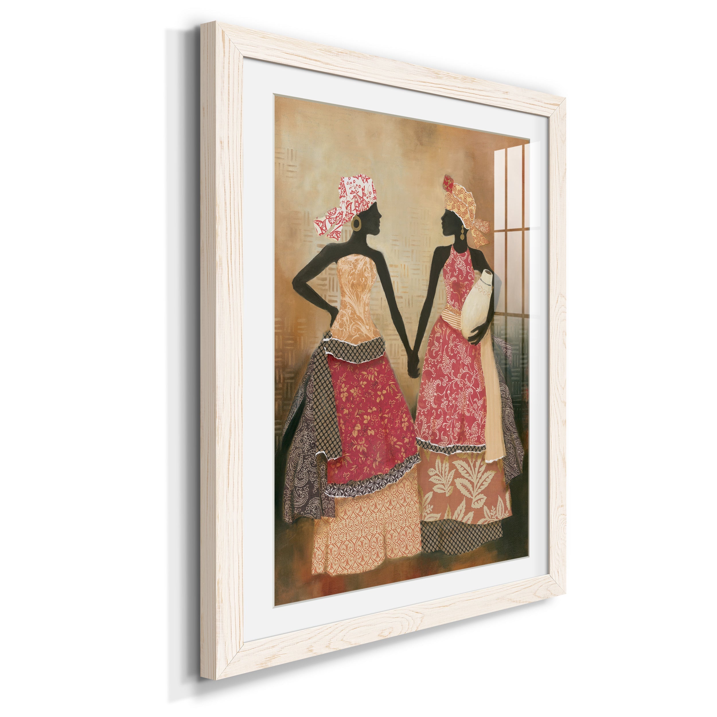 Village Women I - Premium Framed Print - Distressed Barnwood Frame - Ready to Hang