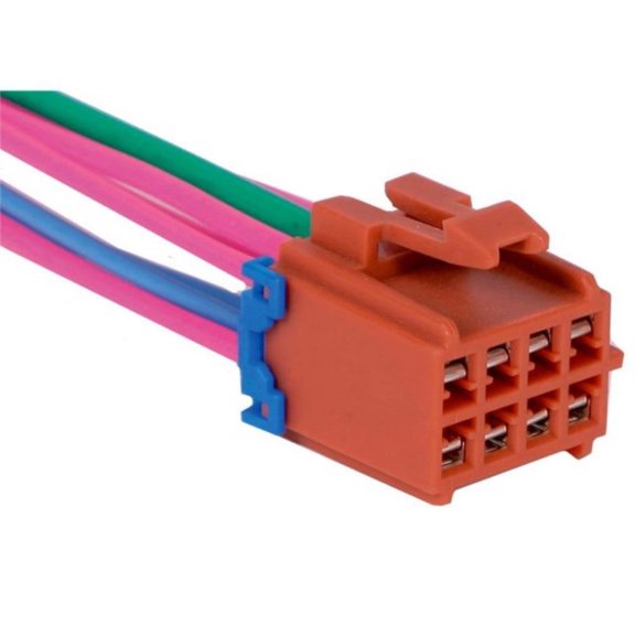 KarParts360 For Buick Terraza 2006 2007 Multi-Purpose Pigtail | Square Shape | Female Terminal | 8 Terminal | Wire Harness Length: 10.25 Inches / 260.4 Millimeter| Blade Pin Terminal | 15306048