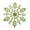 Green, variant on LAVA 12 Pcs Glitter Snowflake Christmas Ornaments Christmas Tree Hanging Decorations Red