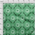 thumbnail image 3 of oneOone Cotton Cambric Sea Green Fabric Floral Quilting Supplies Print Sewing Fabric By The Yard 56 Inch Wide, 3 of 5