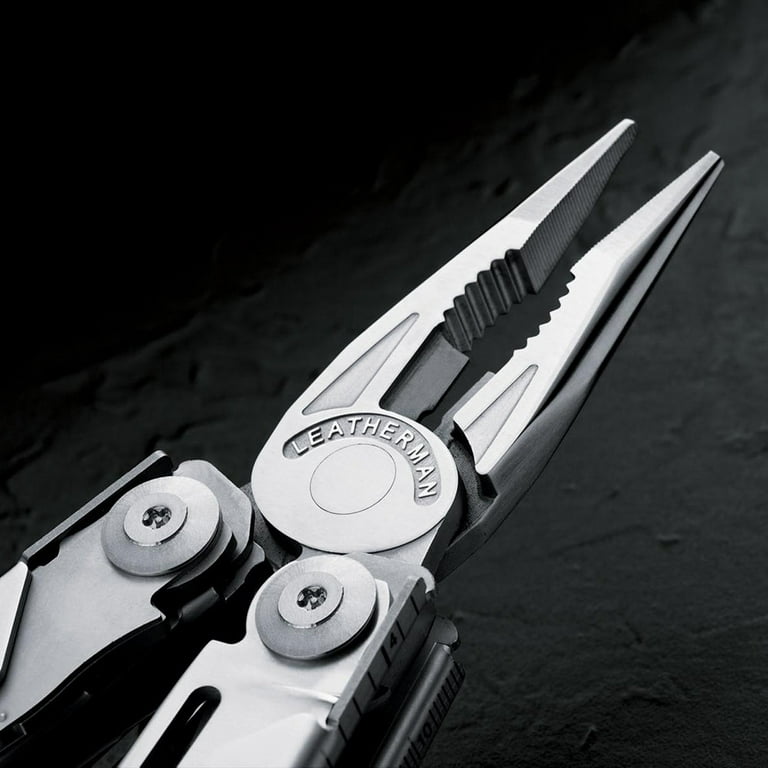 LEATHERMAN, Wave Plus Multitool with Premium Replaceable Wire Cutters,  Spring-Action Scissors and Nylon Sheath, Stainless Steel 